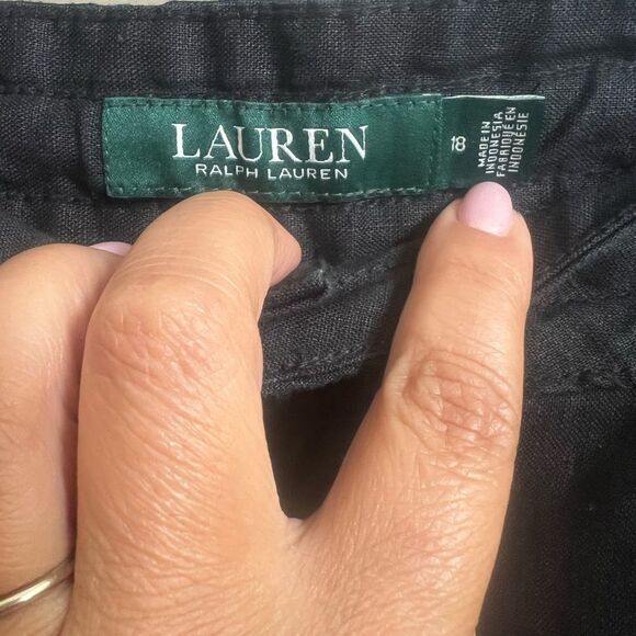 Lauren Ralph Lauren Black 100% Linen, Capsule, Minimalist, Neutral - Picture 4 of 7